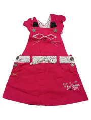 Vorschaubild 1 von Mädchen Latzkleid Katze Pink Gr. 62 3M Jeanskleid