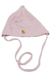 Vorschaubild 2 von Babymütze Kinder Gr. 47 Rosa Baumwolle Bindemütze Bärchen Applikation