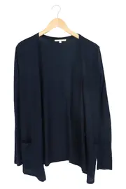 Vorschaubild 1 von Damen Strickjacke Blau Gr. 36/S Langarm Viskose Casual Uni