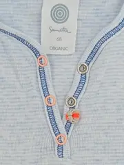 Vorschaubild 4 von Baby Body Kurzarm Gr. 68 Blau Baumwolle