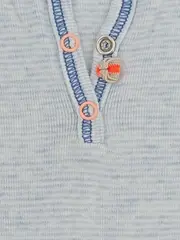 Vorschaubild 2 von Baby Body Kurzarm Gr. 68 Blau Baumwolle