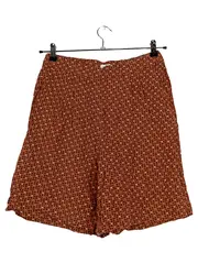 Vorschaubild 1 von Culotte Shorts Damen Gr. 36 Braun Gepunktet Viskose Casual