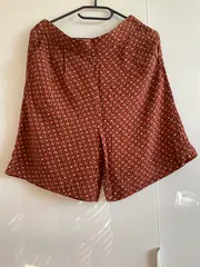 Vorschaubild 3 von Culotte Shorts Damen Gr. 36 Braun Gepunktet Viskose Casual
