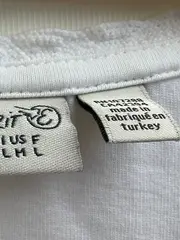 Vorschaubild 5 von Damen Langarmshirt Basic Weiß Gr. 38/M Baumwolle