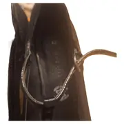 Vorschaubild 4 von Damen Pumps Gr. 42 Schwarz T-Strap Wildleder Lack Absatz Elegant