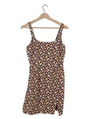 Vorschaubild 1 von Blumenmuster Sommerkleid Trägerkleid Damen S/36 Mehrfarbig