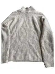 Vorschaubild 3 von Damen Pullover Rollkragen Strick Wolle Kaschmir Beige Gr. M