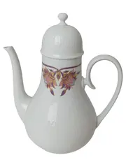 Vorschaubild 1 von Romanze Kaffeekanne Porzellan Weiß Floral 18cm Elegant