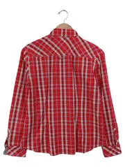 Vorschaubild 2 von TAIFUN Damen Bluse Kariert Rot Gr. 36/S Langarm Casual Hemdbluse