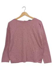 Vorschaubild 1 von EDC Damen Pullover Rosa Sterne Gr. 36/S Casual Langarm