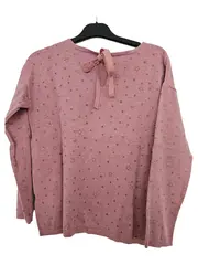 Vorschaubild 2 von EDC Damen Pullover Rosa Sterne Gr. 36/S Casual Langarm