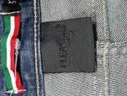 Vorschaubild 3 von Damen Jeans Slim Fit Blau Camouflage Gr. S W28/36 Used Look