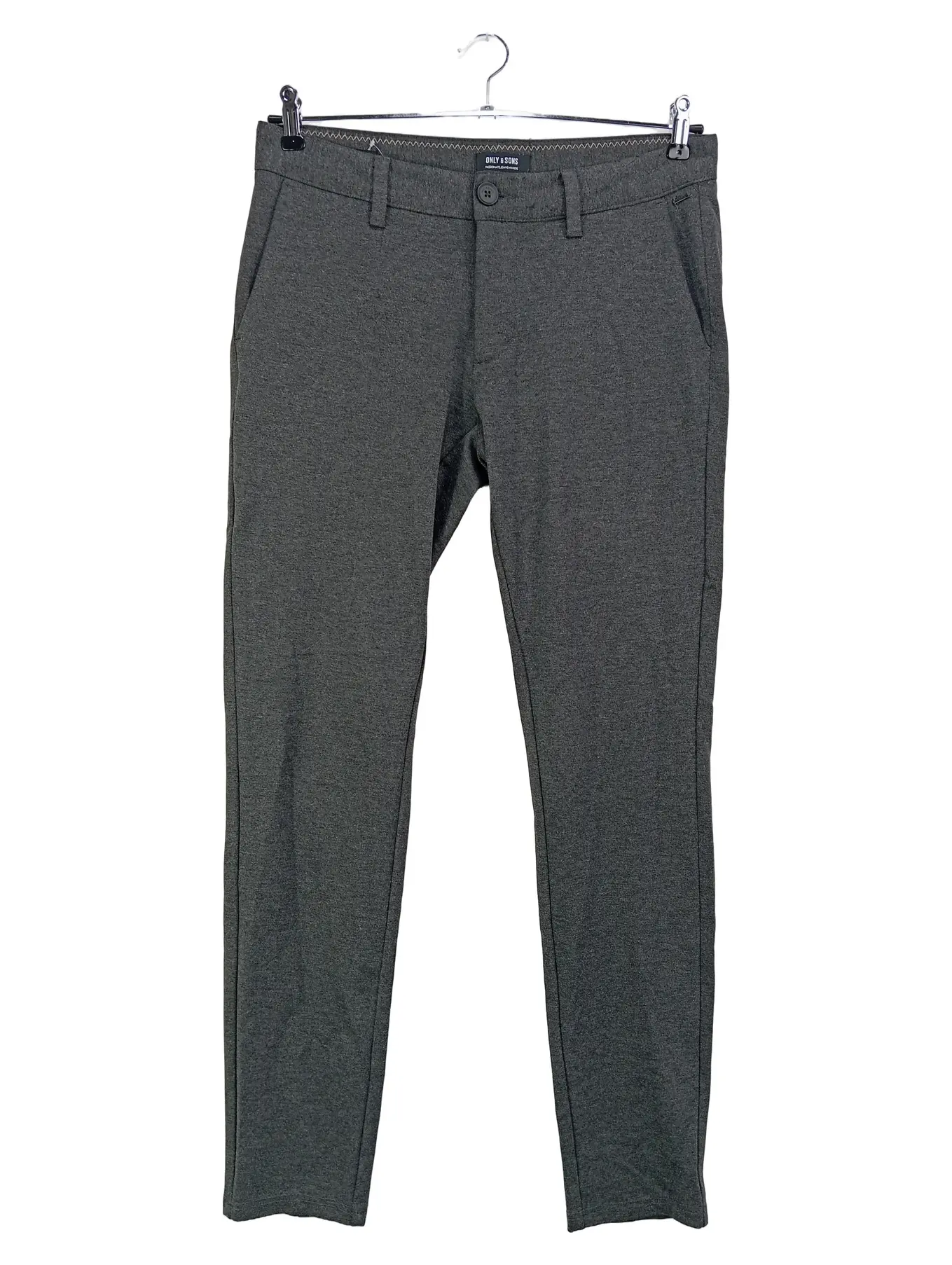 ONLY & SONS Herren Stoffhose W31/L34 Grau Klassisch Elegant Business