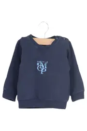 Vorschaubild 1 von MARC O POLO Jungen Pullover Gr. 68 Blau Langarm Logo-Print Sweatshirt