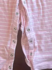 Vorschaubild 3 von Baby Schlafanzug Mädchen Gr. 80 Rosa gestreift Komfortabel