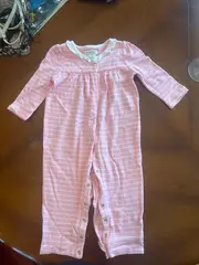 Vorschaubild 2 von Baby Schlafanzug Mädchen Gr. 80 Rosa gestreift Komfortabel