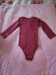 Vorschaubild 2 von Baby Body Mädchen Gr. 104 Lila Langarm Wolke Regenbogen