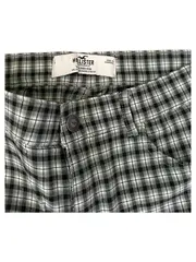 Vorschaubild 3 von Hose Damen W28 L28 Grün Kariert High Rise Stretch Stoffhose Casual