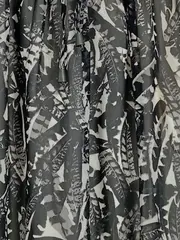 Vorschaubild 3 von Damen Sportrock Gr. 40 L Schwarz Floral Raffungen Polyester