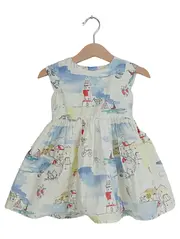 Vorschaubild 1 von Sommerkleid Mädchen Gr. 80 (9-12 Monate) Baumwolle Maritim