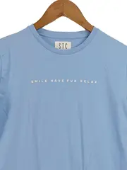 Vorschaubild 3 von STC Denim Company Kinder T-Shirt Gr. 164 Blau Casual Schriftzug