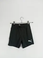 Vorschaubild 2 von Kinder Sport Shorts Gr. 116 Schwarz Logo Print Polyester