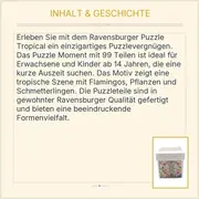 Vorschaubild 3 von Puzzle Moment 99 Teile Tropische Blumen Vögel Flamingo