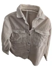 Vorschaubild 1 von Cordjacke Kinder Hemdjacke Beige Gr. 134 Cordhemd Übergangsjacke Casual