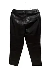 Vorschaubild 2 von EDC Damen Lederhose Gr. 38 Schwarz Modern Kunstleder