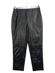 Vorschaubild 1 von EDC Damen Lederhose Gr. 38 Schwarz Modern Kunstleder