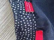 Vorschaubild 4 von Damen A-Linienrock Gr. 38 Blau gepunktet Casual Viskose Midi