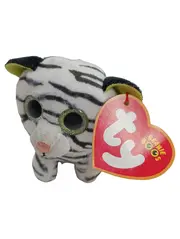 Vorschaubild 1 von Beanie Boos Kuscheltier Tiger Weiß Schwarz 9 cm Plüschtier Stofftier