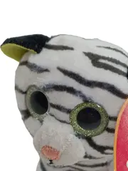 Vorschaubild 4 von Beanie Boos Kuscheltier Tiger Weiß Schwarz 9 cm Plüschtier Stofftier