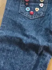 Vorschaubild 5 von Jeans Hose Gr. 80 Blau Baumwolle Regular Fit Applikationen