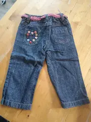 Vorschaubild 2 von Jeans Hose Gr. 80 Blau Baumwolle Regular Fit Applikationen