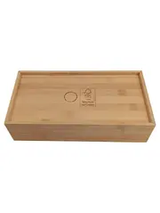 Vorschaubild 2 von Aufbewahrungsbox Bambus Holz Natur Rechteckig 30x15x7 cm