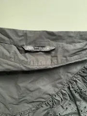 Vorschaubild 3 von Damen Minirock Schwarz Gr. M Broderie Anglaise Rüschen