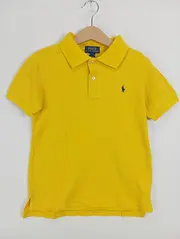 Vorschaubild 2 von Kinder Poloshirt Gr. 122 Gelb Baumwolle Casual Logo