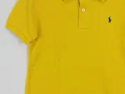 Vorschaubild 4 von Kinder Poloshirt Gr. 122 Gelb Baumwolle Casual Logo
