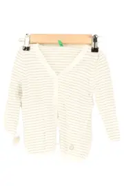 Vorschaubild 1 von Strickjacke Kinder 92 Beige Gestreift Baumwolle