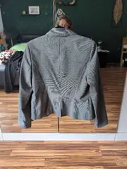 Vorschaubild 4 von Damen Business Blazer Gr. 40 Grau Elegant Langarm