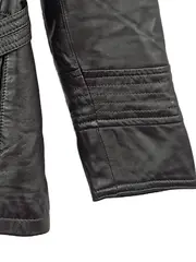 Vorschaubild 4 von Damen Lederjacke Gr. 40/L Braun mit Pelzkragen Elegant