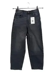 Vorschaubild 1 von Baggy Jeans Kinder Gr. 140 Regular Fit Schwarz Baumwolle