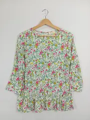 Vorschaubild 2 von Rich&Royal Damen Bluse Blumenmuster Gr. 34/XS Viskose Frühjahr/Sommer