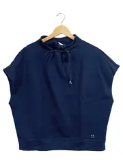 Vorschaubild 1 von Damen T-Shirt Blau Gr. 38/M Casual Kurzarm Shirt