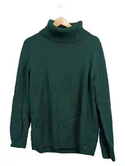 Vorschaubild 1 von Rollkragenpullover Damen Gr. 44 Grün Strickpullover Klassisch