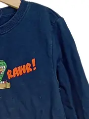 Vorschaubild 4 von Pullover Kinder Gr. 128 Dinosaurier Dino Sweatshirt Blau Jungen