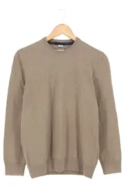 Vorschaubild 1 von Herren Pullover Gr. 46/S Beige Casual Klassisch Baumwolle