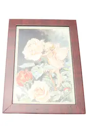 Vorschaubild 1 von Wandkachel Engel Blume Retro Vintage Mehrfarbig 13x17cm