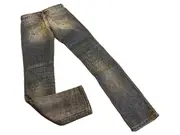 Vorschaubild 3 von Damen Destroyed Jeans W24/L32 Blau Used Look Skinny